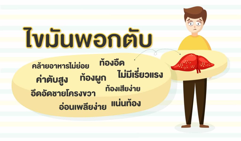 อาการที่เกิดจากไขมันพอกตับ