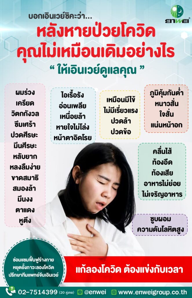 แก้ภาวะลองโควิด ทีมแพทย์จีน ASLY GRANULE เอินเวย์ชี้ ต้องแข่งกับเวลา