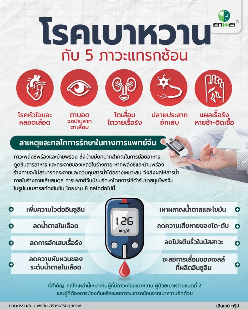 เบาหวาน คุมน้ำตาลไม่อยู่ ดื้ออินซูลิน? นวัตกรรมสมุนไพรจีนช่วยคุณได้